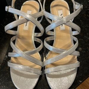Silver Nina shoes brand new in box